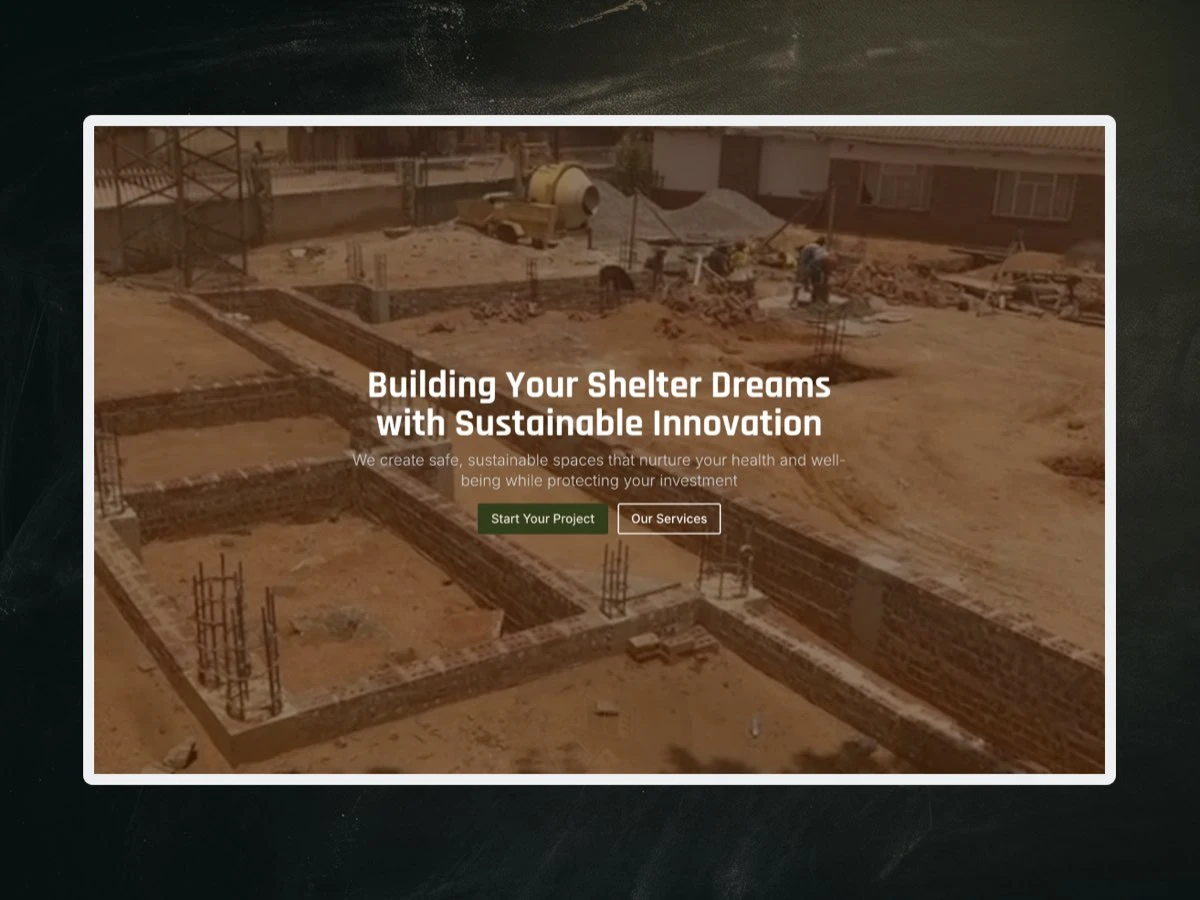 Actual Construction website homepage