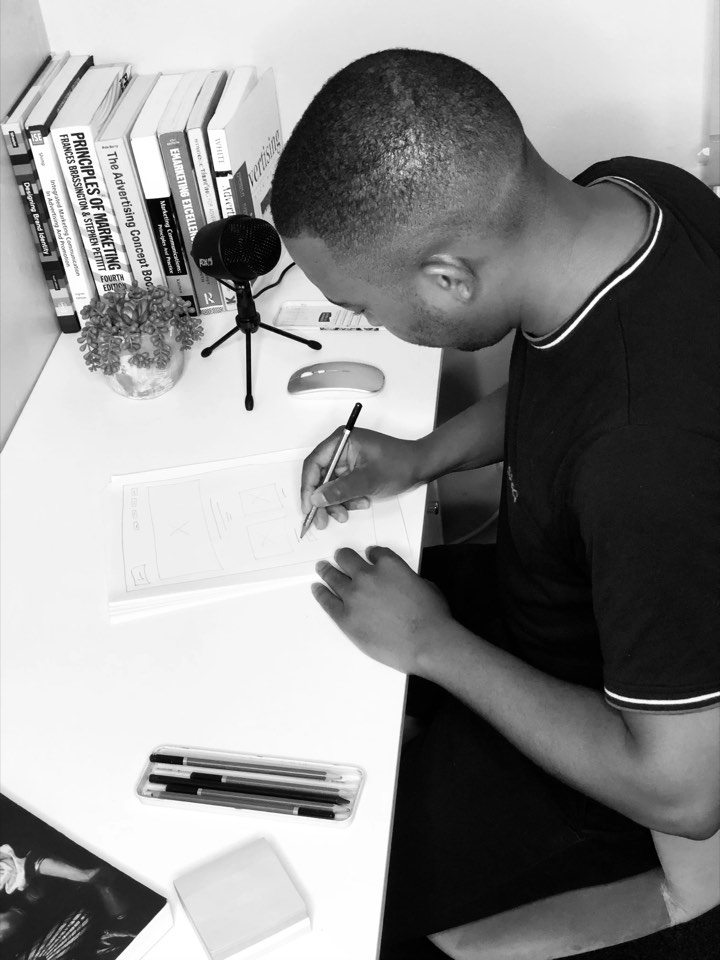 MB at work — wireframing a website